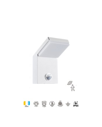 ALPINE * APLIQUE LED IP65 6W 3000K BLANCO SENSOR